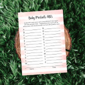 Bébé blanc rose produit ABCs Carte de jeu