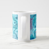 Bébé Bleu 2 Flux Bleu Acrylique Abstraite Mug (Dos)
