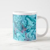 Bébé Bleu 2 Flux Bleu Acrylique Abstraite Mug (Droite)