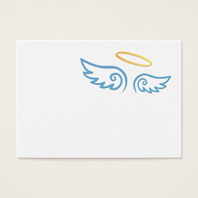 Bébé Bleu Ange ailes avec Halo (Devant)