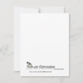 Bébé bleu animal mobile Faire-part bébé (Dos)