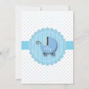 Bébé bleu branché Baby Boy Invitations de Babydouc