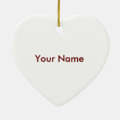 Bébé bleu Buggy Coeur ornement (Dos)