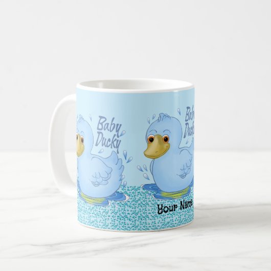 Bébé bleu canard mug (Devant gauche)