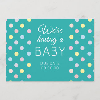 Bébé bleu coloré Faire-part