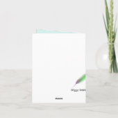 Bébé bleu doux Carte de remerciements (Dos)