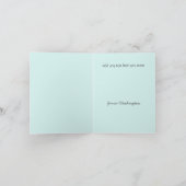 Bébé bleu doux Carte de remerciements (Intérieur)