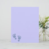 Bébé bleu Empreinte C'est un garçon ! Papier à let (Debout devant)