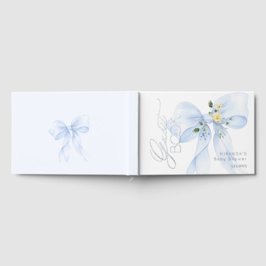 Bébé bleu en fleurs Baby shower fleur sauvage (Complet)