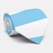 Bébé bleu et blanc géant Horiz. Cravate de bandes (Roulé)