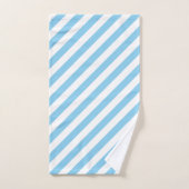 Bébé Bleu et Blanc Grandes Dimensions Diagonales (Serviette à main)