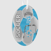 Bébé bleu et blanc Personnalisez ⚽ balle de footba (devant)