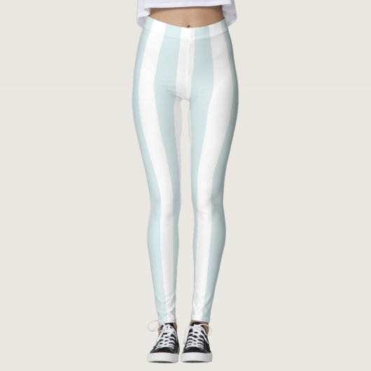 Bébé Bleu et Blancs Leggings (Devant)
