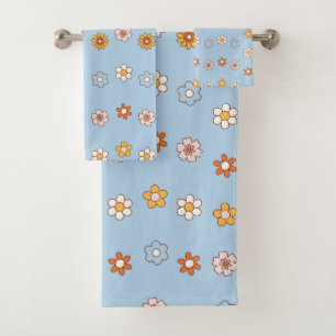 bébé bleu et jaune à motif floral
