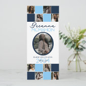 Bébé bleu et marine 9 Faire-part de diplôme photo