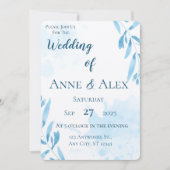 Bébé bleu Faire-part de mariage - Sky Invitation (Devant)