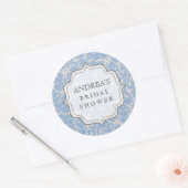 Bébé Bleu Fête des mariées Dessert Table Étiquette (Enveloppe)