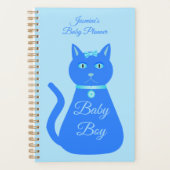 Bébé bleu mignon Chat garçon Grossesse personnalis (Devant)