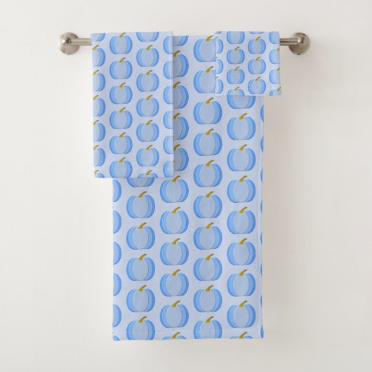 Bébé Bleu mignon Citrouille Motif (En situation)