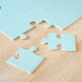 Bébé bleu mignon Petit garçon Pingouin Puzzle (Côté)