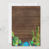 Bébé bleu Muchacho Baby shower Invitation GARY (Dos)