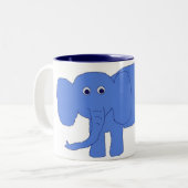 Bébé bleu mug éléphant (Devant gauche)