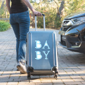Bébé Bleu Nursery Autocollant en vinyle coupé sur  (Valise Insitu)