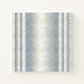 Bébé Bleu or Baby shower  cadeau Carnet (Dos)