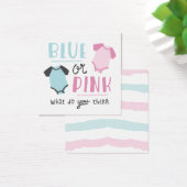 Bébé bleu ou rose Genre Révéler Fête Douche (Bureau)