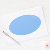 Bébé Bleu Ovale Sticker (Enveloppe)