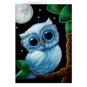 BÉBÉ BLEU OWL avec CARTE DE LUNETTES