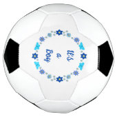 Bébé bleu Papillons et fleurs personnalisés (Tourné)