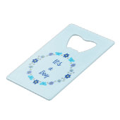 Bébé bleu Papillons et fleurs personnalisés (Devant Angle)