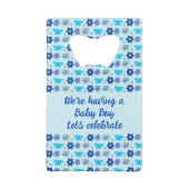 Bébé bleu Papillons et fleurs personnalisés (Dos)