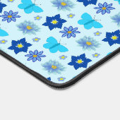 Bébé bleu Papillons et fleurs personnalisés (Coin)