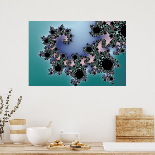 Bébé bleu - Poster Fractal (Cuisine)