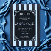 Bébé Bleu rayé Boy Douche Invitation