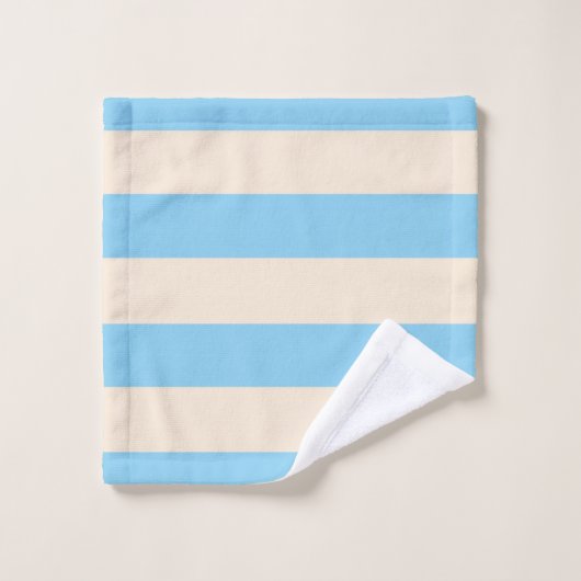 Bébé Bleu rayures (Gant de toilette)