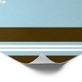 Bébé bleu roi collage mur d'art Poster (Coin)