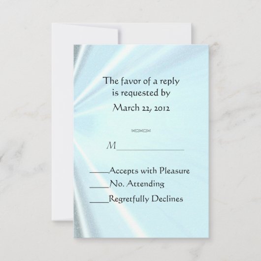 Bébé bleu satin RSVP (Devant)