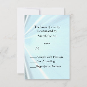 Bébé bleu satin RSVP