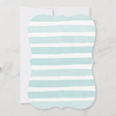 Bébé bleu saupoudrer les invitations pour un bébé (Dos)