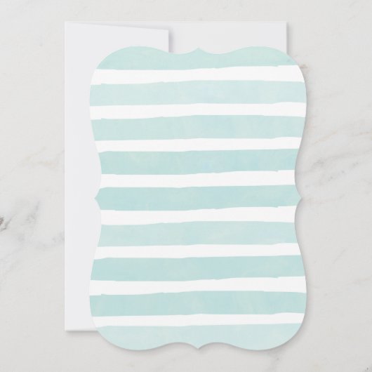 Bébé bleu saupoudrer les invitations pour un bébé (Dos)