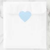 Bébé bleu Script Bébé Script Coeur Sticker (Sac)