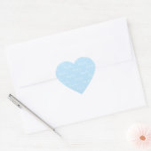 Bébé bleu Script Bébé Script Coeur Sticker (Enveloppe)