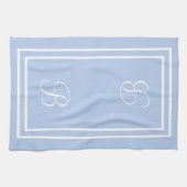 Bébé bleu serviette de cuisine initiale (Horizontal)