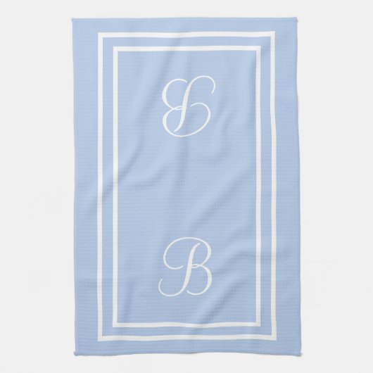 Bébé bleu serviette de cuisine initiale (Vertical)