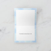 Bébé Bleu Teddy Ours Ballons Carte de remerciement (Intérieur)