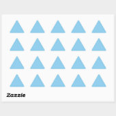 Bébé Bleu Triangle Sticker (Feuille)