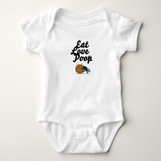 bébé body 'mange amour caca' (Devant)